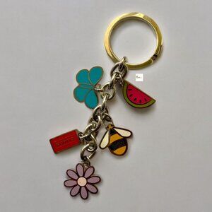 Coach Butterfly, Watermelon, Daisy, Bee Metal Keychain Key Ring